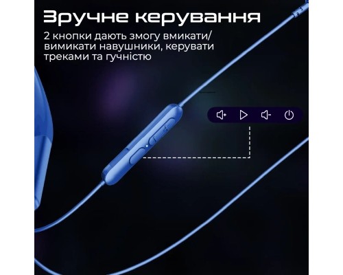 Навушники Promate Leap-200H Blue (leap-200h.blue)