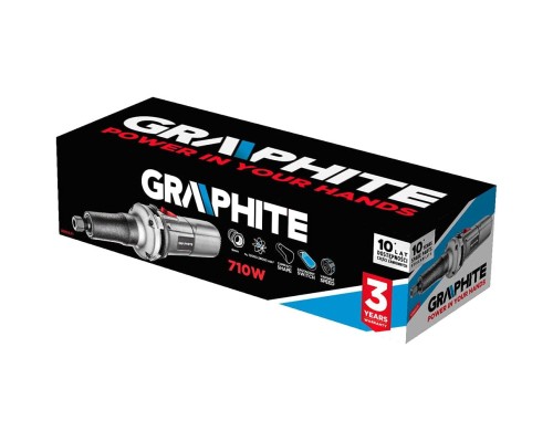 Шліфувальна машина Graphite 710W, 12000-28000об/хв (59G071)