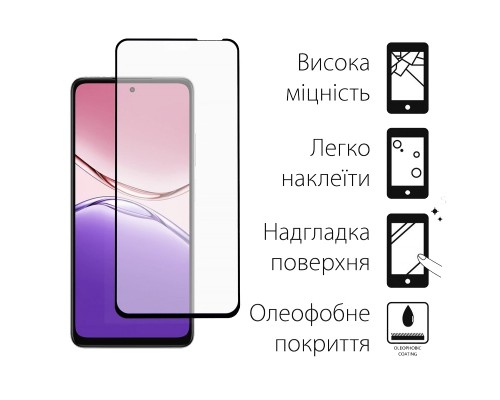 Скло захисне Dengos Oppo A5x Black 2 pcs (DG-TG2P-79)