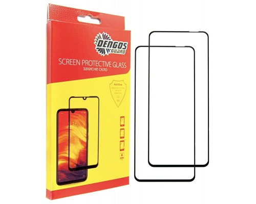 Скло захисне Dengos Oppo A5x Black 2 pcs (DG-TG2P-79)