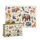 Пазл DoDo Монтессорі Лісові тварини, 200 елементів (300629)