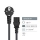 Кабель живлення C13 1.8m black ColorWay (CW-CBP082-BK)