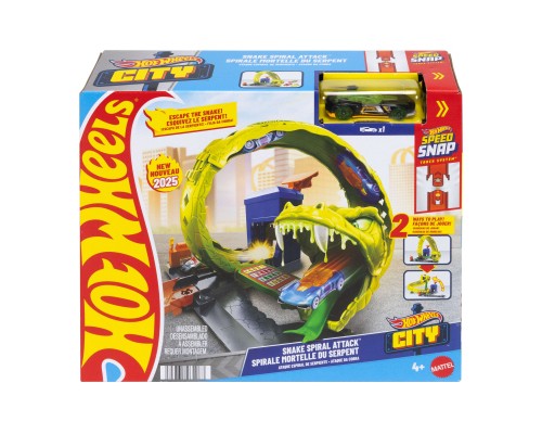 Автотрек Hot Wheels City Спіральна атака Змії (JBM63)