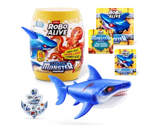 Інтерактивна іграшка Pets & Robo Alive сюрприз Глибоководний сюрприз. Велика біла акула (71155A)
