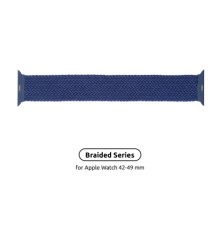 Ремінець до смарт-годинника Armorstandart Braided Solo Loop для Apple Watch 49/46/45/44/42 (Series 1-3) Atlantic Blue Size 8 (160 mm) (ARM58079)