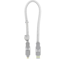Дата кабель 6in1 inCharge XL 0.3m white Rolling Square (XLS02R)