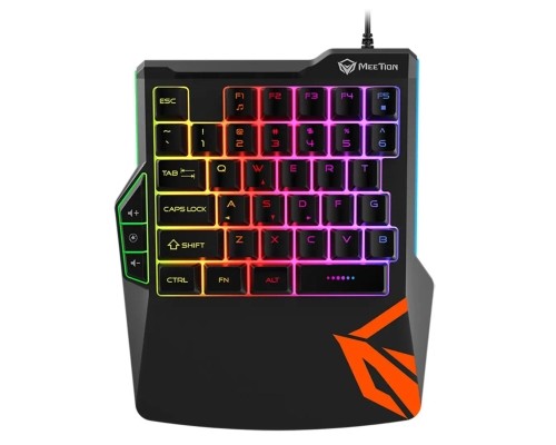 Клавіатура Meetion KB015 USB Black/Orange (MT-KB015-A)
