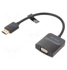 Перехідник HDMI to VGA Converter 0.15M Black VENTION (42154)