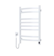 Сушарка для рушників Navin Avalon, 800х480 , таймер-регулятор, сталь, білий, ліве підключення (12-103153-4880)