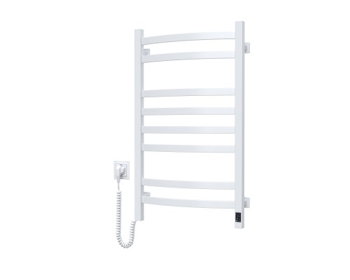 Сушарка для рушників Navin Avalon, 800х480 , таймер-регулятор, сталь, білий, ліве підключення (12-103153-4880)