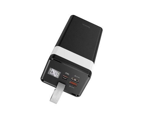 Батарея універсальна HOCO 40000mAh Powermaster PD/20W, QC/22.5W, Lamp, Black (J86 / 714737)