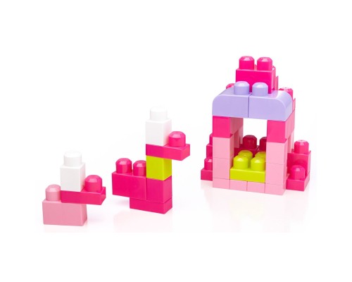 Конструктор Mega Bloks рожевий у мішку 80 деталей (DCH62) Конструктор Mega Bloks рожевий у мішку 80 деталей (DCH62)