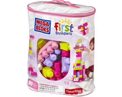 Конструктор Mega Bloks рожевий у мішку 80 деталей (DCH62) Конструктор Mega Bloks рожевий у мішку 80 деталей (DCH62)