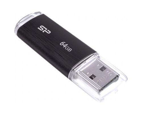 USB флеш накопичувач Silicon Power 64GB Ultima U02 Black USB 2.0 (SP064GBUF2U02V1K) USB флеш накопичувач Silicon Power 64GB Ultima U02 Black USB 2.0 (SP064GBUF2U02V1K)