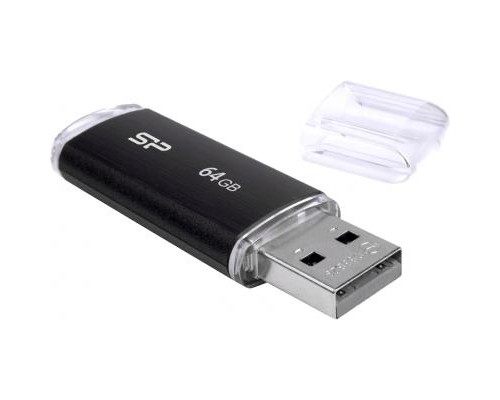 USB флеш накопичувач Silicon Power 64GB Ultima U02 Black USB 2.0 (SP064GBUF2U02V1K) USB флеш накопичувач Silicon Power 64GB Ultima U02 Black USB 2.0 (SP064GBUF2U02V1K)