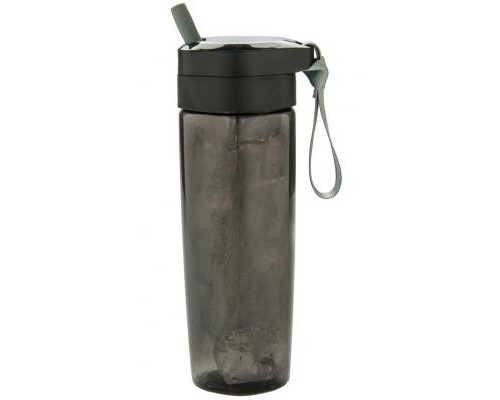 Пляшка для води XD Modo с трубочкой черная (P436.041)