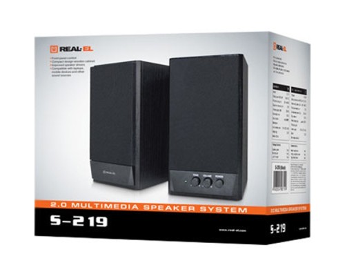 Акустична система REAL-EL S-219 Black 