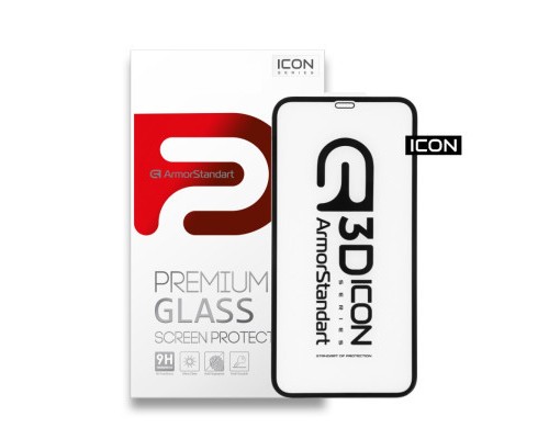 Скло захисне Armorstandart Icon 3D для Apple iPhone 11 Pro Black (ARM55720-GI3D-BK)