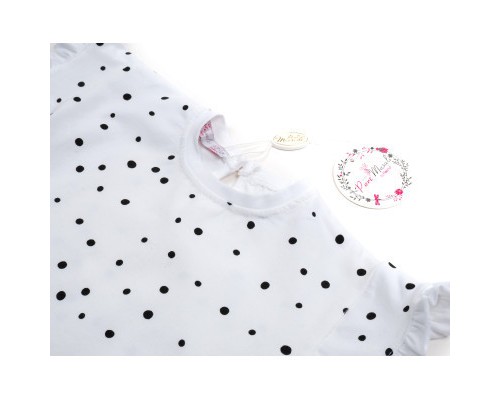 Набір дитячого одягу Monili в горошок (7774-98G-cream)
