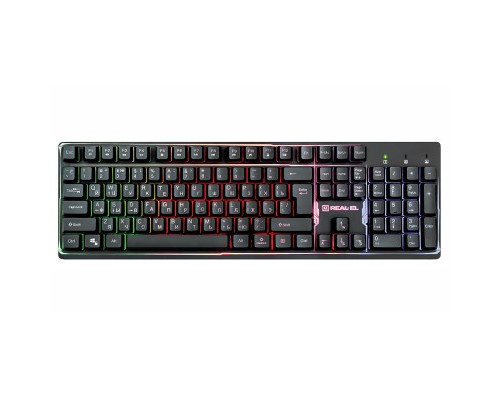 Клавіатура REAL-EL 7011 Comfort Backlit Black