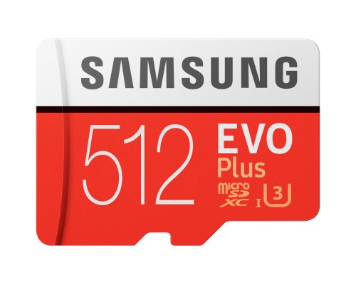 Карта пам'яті Samsung 512GB microSD class 10 UHS-I U3 Evo Plus V2 (MB-MC512HA/RU)