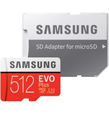 Карта пам'яті Samsung 512GB microSD class 10 UHS-I U3 Evo Plus V2 (MB-MC512HA/RU)
