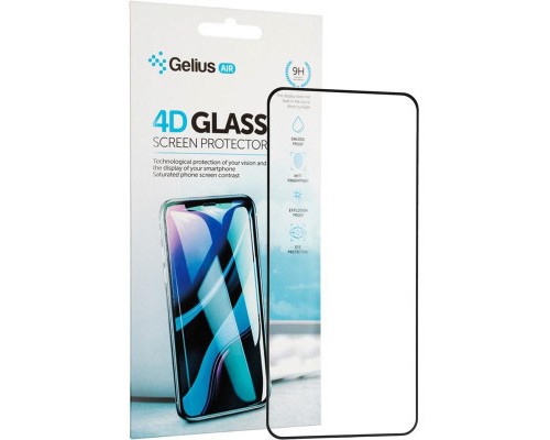 Скло захисне Gelius Pro 4D for Xiaomi Redmi Note 9 Black (00000080302)