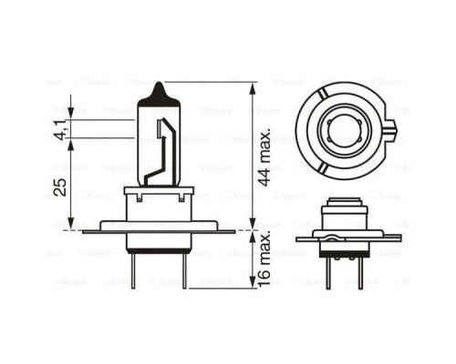 Автолампа Bosch галогенова 55W (1 987 302 071)