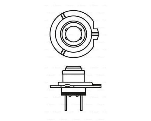 Автолампа Bosch галогенова 55W (1 987 302 071)