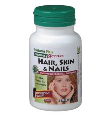 Вітамінно-мінеральний комплекс Natures Plus Рослинний Комплекс для Волос, Шкіри і нігтів, Herbal Active (NTP7476)