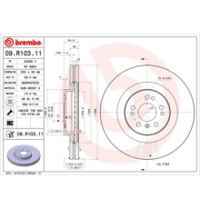 Гальмівний диск Brembo 09.R103.11
