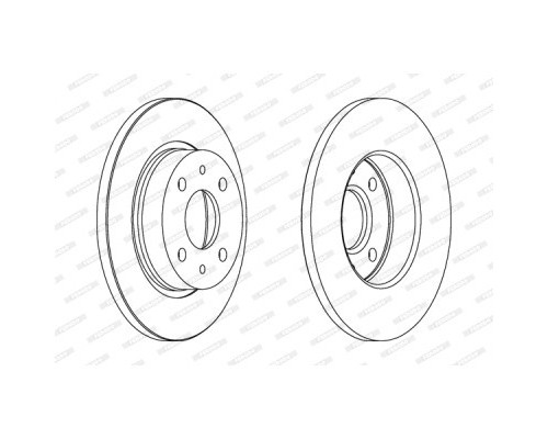 Гальмівний диск FERODO DDF215