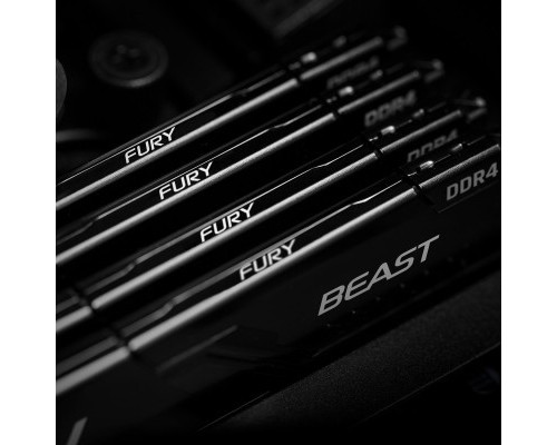 Модуль пам'яті для комп'ютера DDR4 4GB 3200 MHz Fury Beast Black Kingston Fury (ex.HyperX) (KF432C16BB/4)