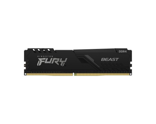 Модуль пам'яті для комп'ютера DDR4 4GB 3200 MHz Fury Beast Black Kingston Fury (ex.HyperX) (KF432C16BB/4)