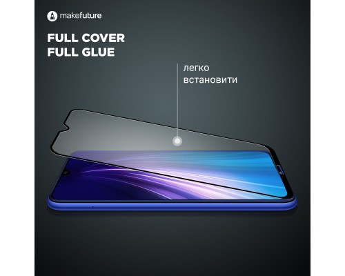 Скло захисне MakeFuture Apple iPhone 13/13 Pro Full Cover Full Glue (MGF-AI13/13P)