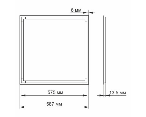 Світильник Videx LED панель ART 40W 5000K (VL-PA405W)