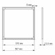 Світильник Videx LED панель ART 40W 5000K (VL-PA405W)