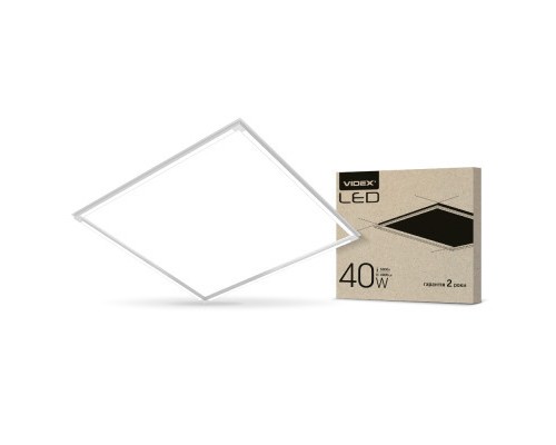Світильник Videx LED панель ART 40W 5000K (VL-PA405W)