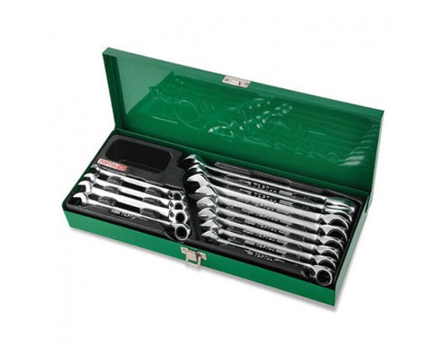 Ключ Toptul ключів комбінованих з тріскачкою 8-19мм 12од. (GAAD1205)