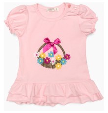 Футболка дитяча Breeze з квіточками (14352-92G-pink)