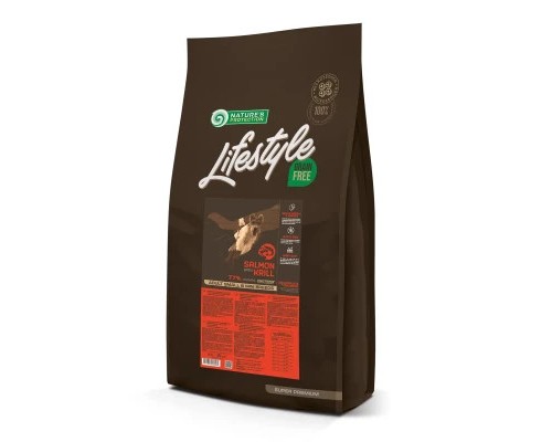Сухий корм для собак Nature's Protection Lifestyle Grain Free Salmon Adult All Breeds 17 кг (NPLSB46046)
