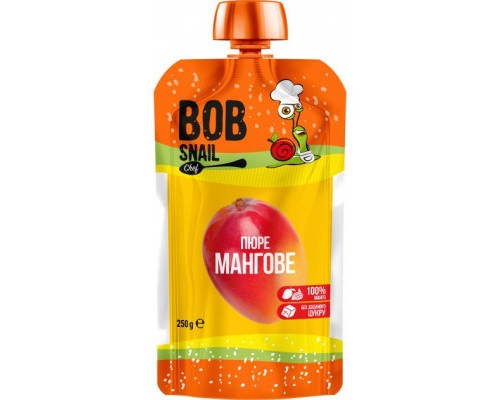 Дитяче пюре Bob Snail Равлик Боб Манго 250 г (4820219343905)