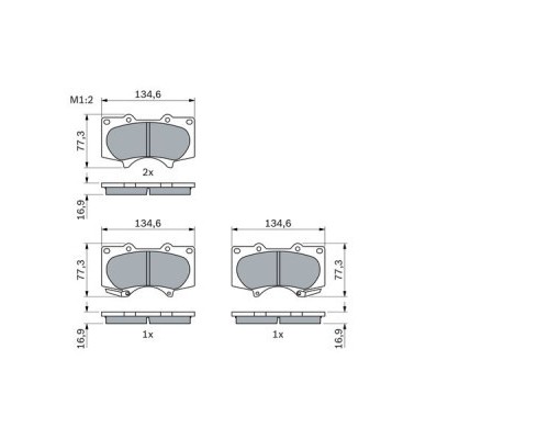 Гальмівні колодки Bosch 0 986 494 153
