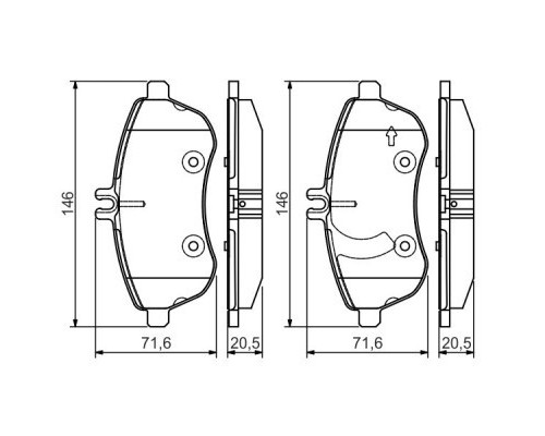 Гальмівні колодки Bosch 0 986 495 104