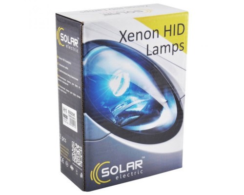 Автолампа SOLAR H1 CERAMIC, 6000K,85V,35W P14.5s (1161)