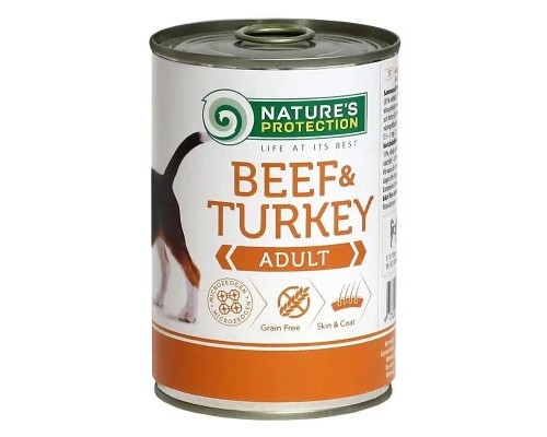 Консерви для собак Nature's Protection Adult Beef&Turkey 400 г (KIK45097)