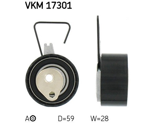 Ролик натягувача ременя SKF VKM 17301