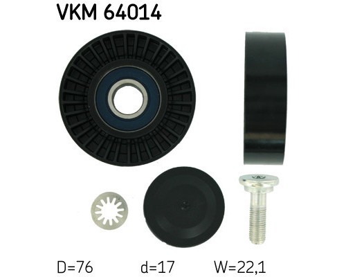 Ролик натягувача ременя SKF VKM 64014