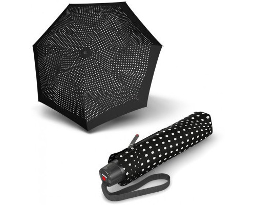 Парасоля Knirps T.050 Bolero Black/Ecru складана (Kn95 3050 4933)