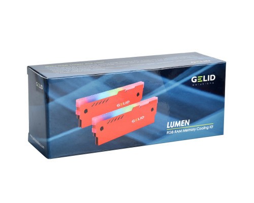 Охолодження для пам'яті Gelid Solutions Lumen RGB RAM Memory Cooling Red (GZ-RGB-02)